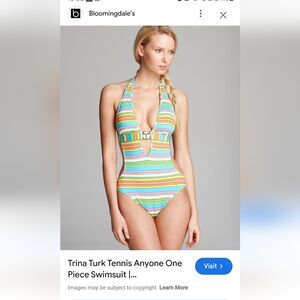 Trina Turk- Tennis Anyone- Monokini one-piece swimsuit